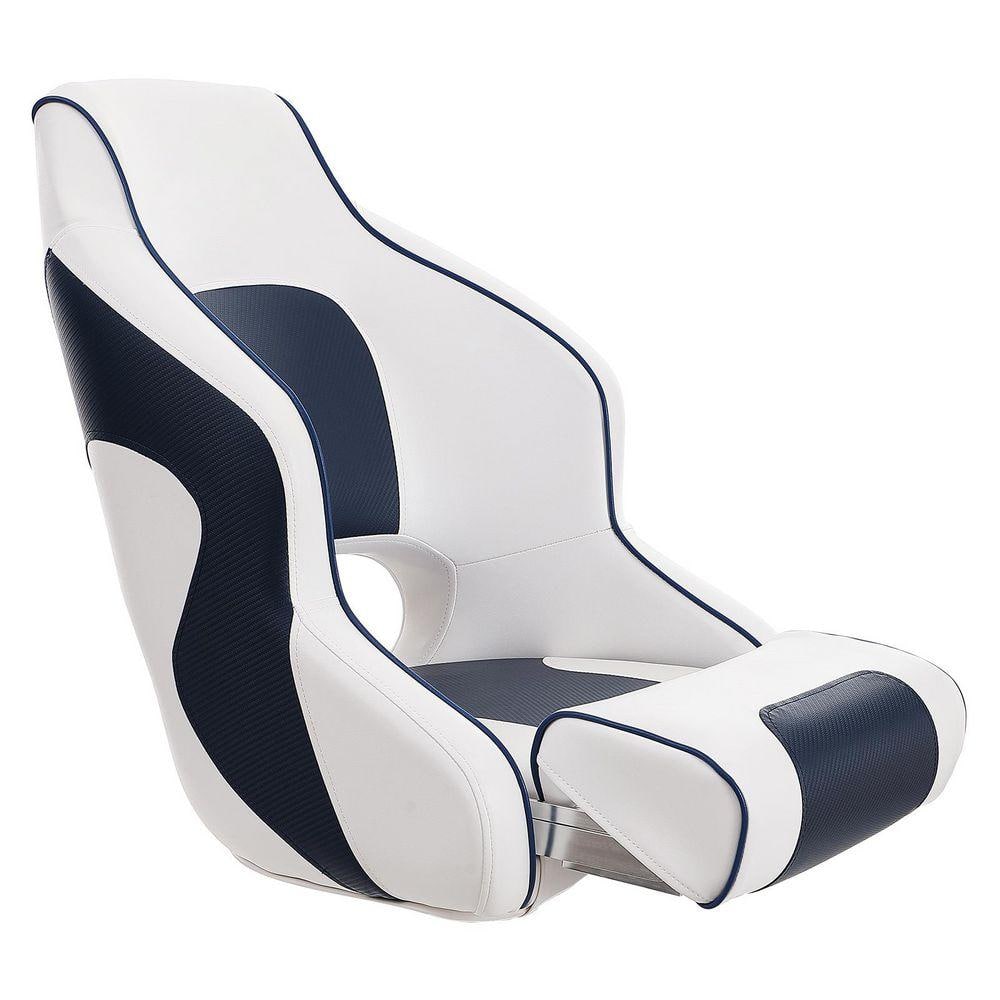 Captain Bucket Seat Boat Seat Flip Up Boat Seat with Thickened Sponge Padding for Fishing Boat, Sightseeing Boat