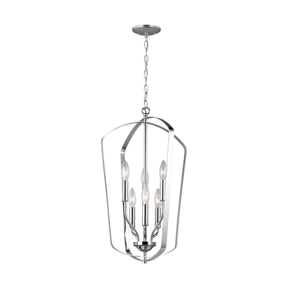 Romee 6-Light Chrome Hall-Foyer Pendant price history on PriceWatchPro