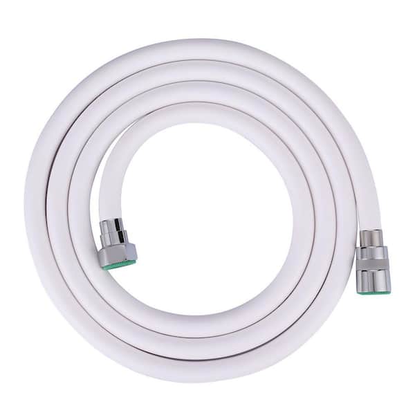 PVC 101 in. Shower Head Hose in White