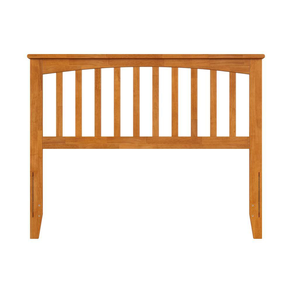 Mission Full Light Toffee Wood Headboard with USB Charger
