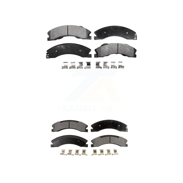 TEC Front Rear Ceramic Brake Pads Kit For Nissan NV2500 TITAN XD NV3500 NV1500 KTC-100190