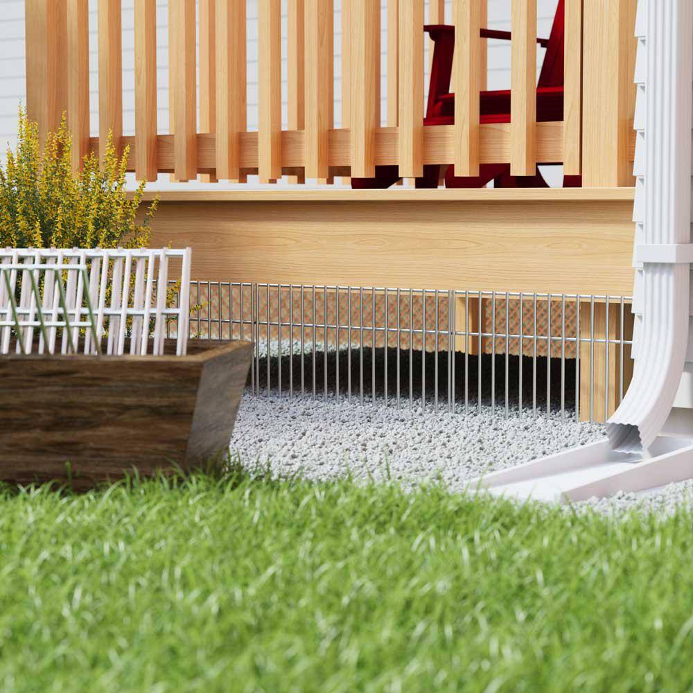 XL Galvanized Steel No-Dig Animal Barrier Fence Panels 15 Pack