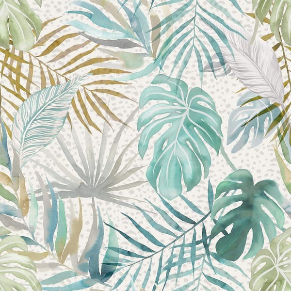 OhPopsi Blue Lana Aqua Tropica Wallpaper Sample