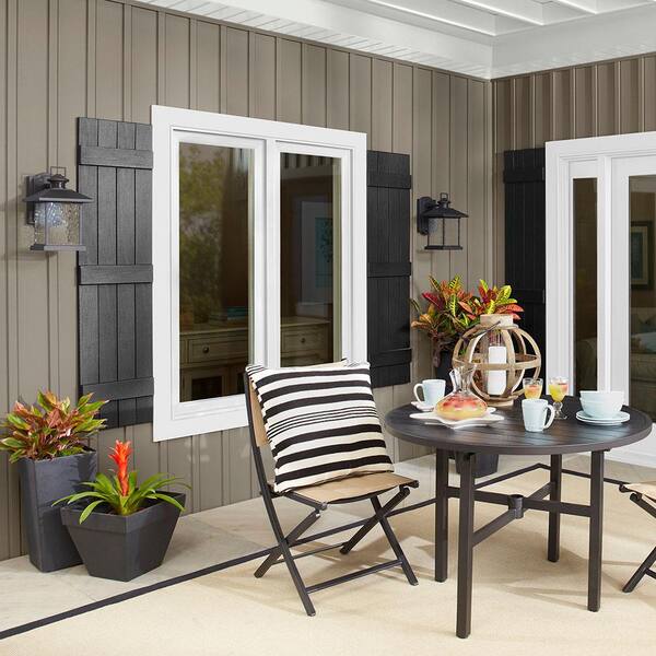 Pebblestone Clay Ply Gem Shutters and Accents VIN4C1559 52 4 Board Closed Board /& Batten Shutter