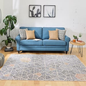 Pointed Path Periwinkle 5 ft. 3 in. x 7 ft. 10 in. Area Rug