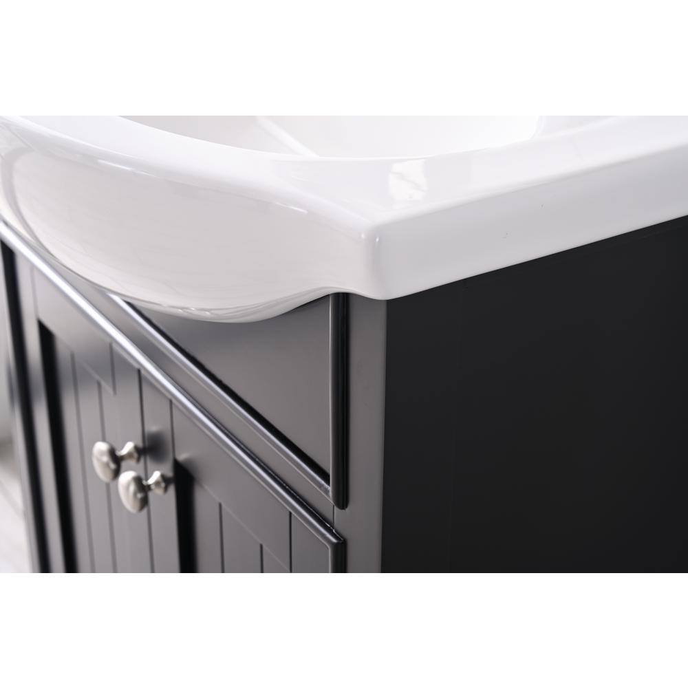 Marian 24" Espresso Single Sink Vanity with White Porcelain Top