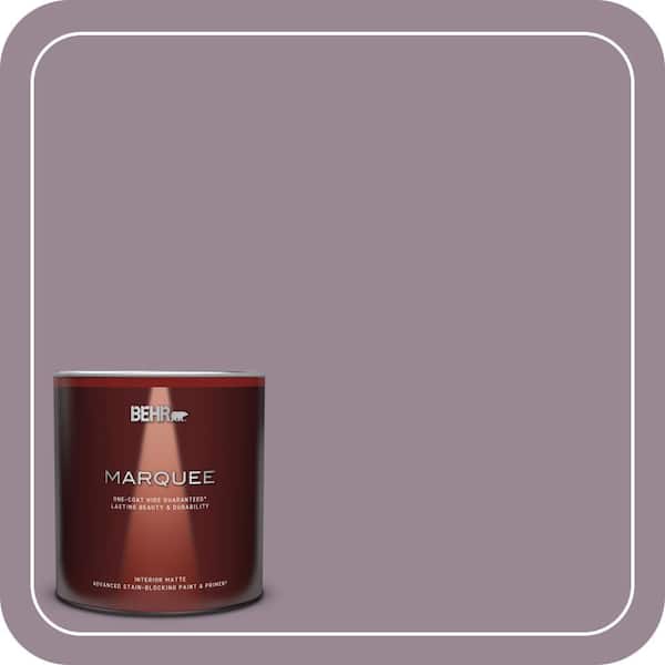 BEHR MARQUEE 1 qt. #690F-5 Purple Mauve Matte Interior Paint & Primer