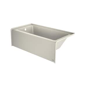 SIGNATURE 60 in. x 32 in. Soaking Bathtub with Left Drain in Oyster