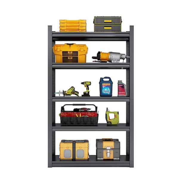 Siavonce 2-Pieces 5-Tier Metal Shelves 2000 lbs. Storage