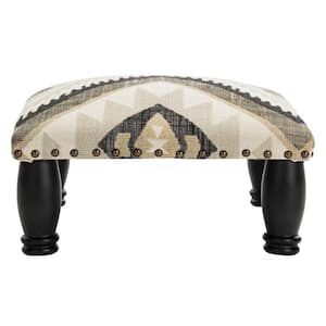 Makalo Tribal Brown/Beige Accent Ottoman