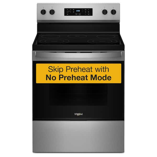 Whirlpool 30 in. 5 Burner Element Freestanding Electric Range in 