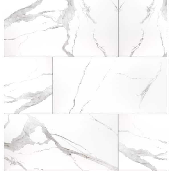 Msi Eden Statuary 24 In X 48 In Matte Porcelain Marble Look Floor And