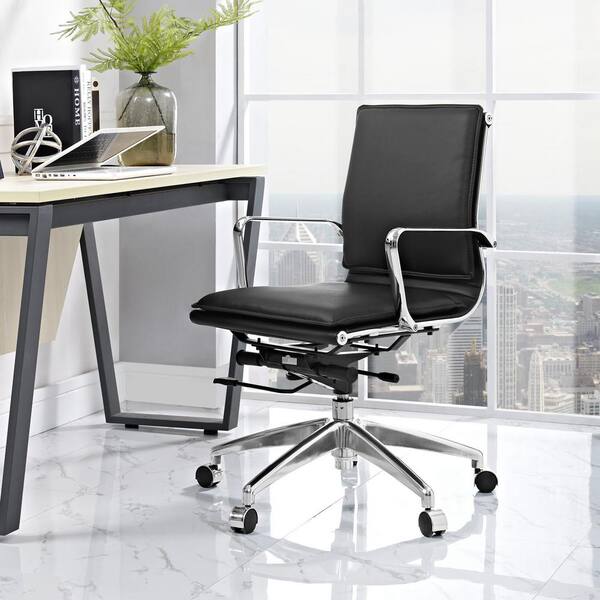 MODWAY Sage Mid Back Office Chair in Black