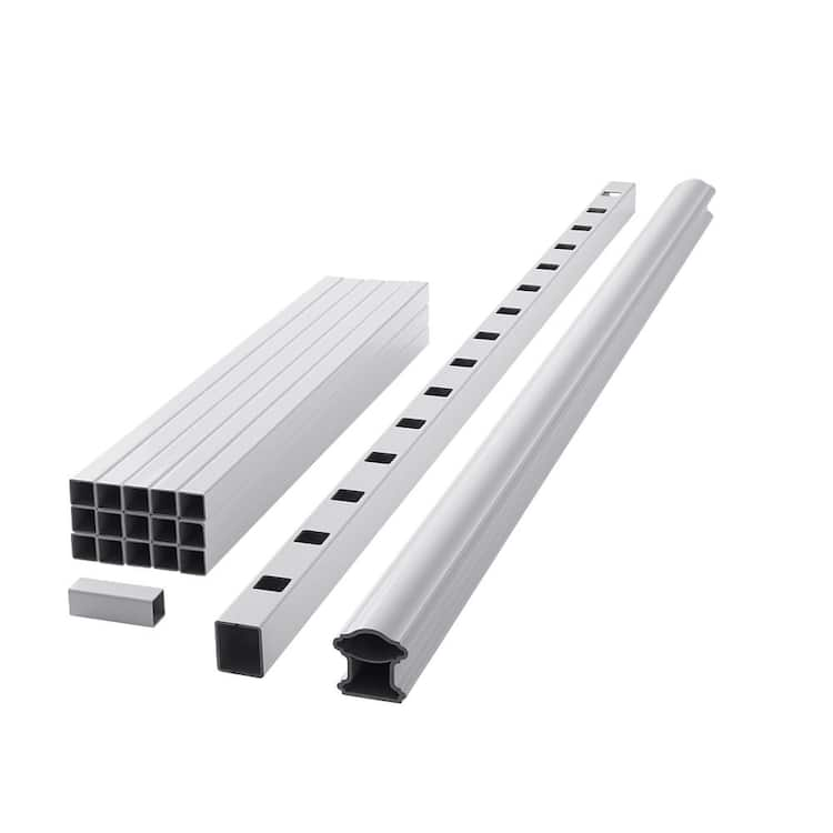 Fiberon ArmorGuard Classic 70 in. White Composite Rail Kit