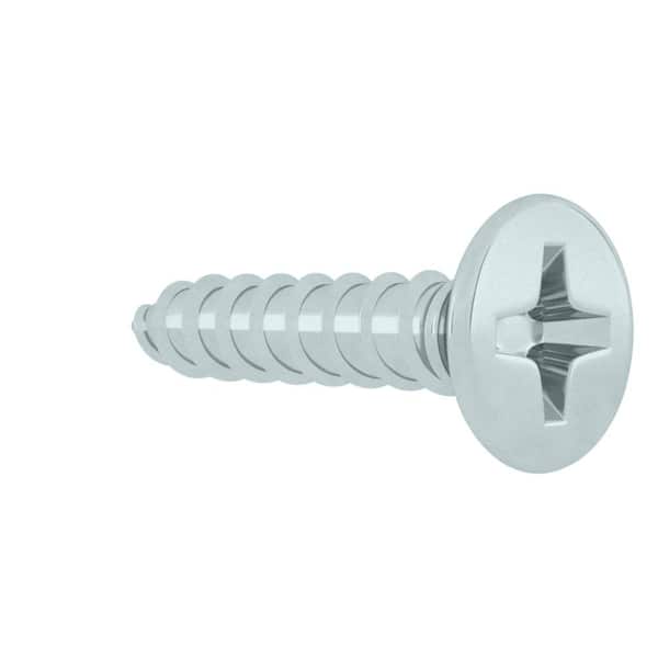 #8 x 7/8 in. Zinc Plated Phillips Flat Head Wood Screw (12-Pack)
