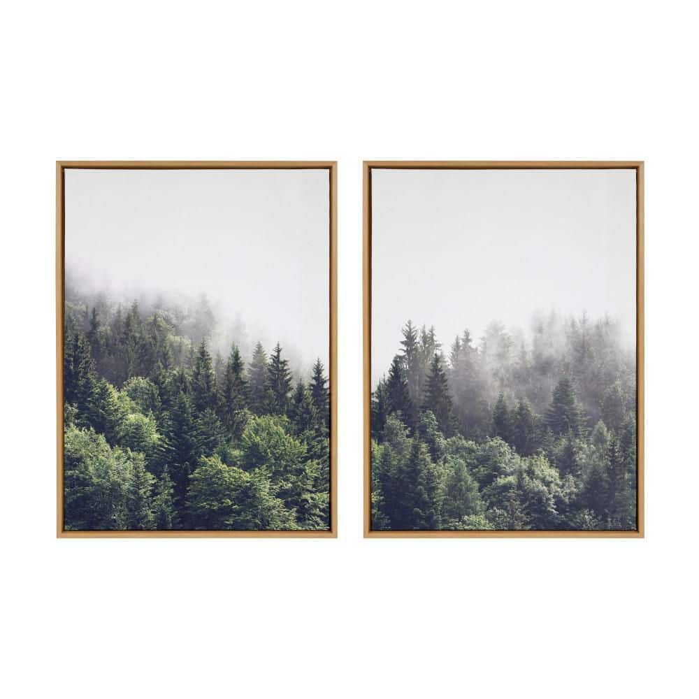 Sylvie Lush Green Forest on a Foggy Day by the Creative Bunch Studio 2-Piece Framed Art Print 28 in. x 38 in. price history on PriceWatchPro