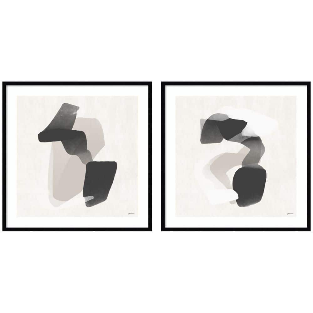 "Svelte ""Abstract Neutral 01 & 02 2 Piece"" by Gabrielly Guedes Abstract Framed Art Print 33 in. x 69 in." price history on PriceWatchPro