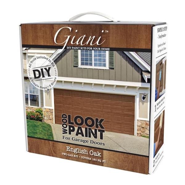 Giani English Oak 2 Car Garage Kit