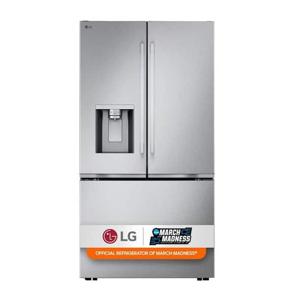 24 cu. ft. Counter Depth MAX Zero Clearance 3-Door French Door Refrigerator with Craft Ice in PrintProof Stainless Steel