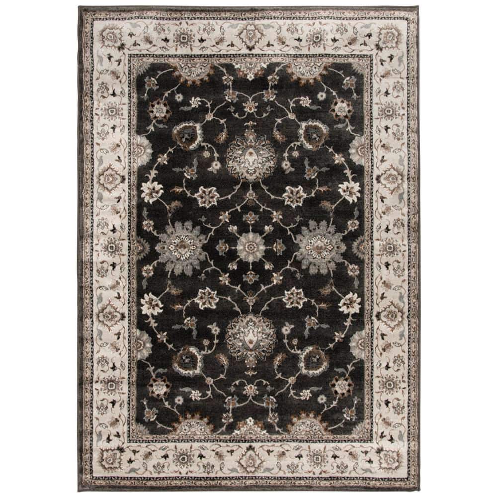 Stratford Karley 5 ft. x 7 ft. Gravel/White Cap Area Rug price history on PriceWatchPro