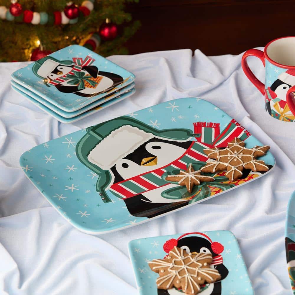 Certified International Christmas Whimsy Penguin 14 in