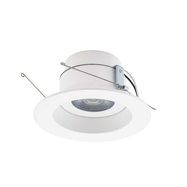 Lotos Retrofit 6 in. Adjustable CCT New Construction/Remodel IC Rated Indoor/Outdoor Integrated LED Recessed Light Trim
