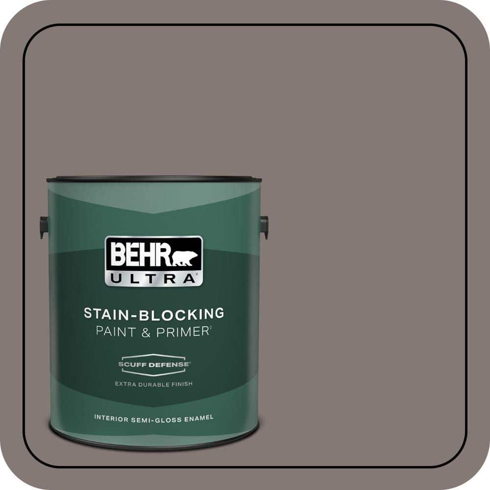 1 gal. #N140-5 Complex Gray Extra Durable Semi-Gloss Enamel Interior Paint & Primer price history on PriceWatchPro