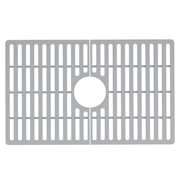 VIGO 15-in x 27-in Center Drain Silicone Sink Grid in the Sink Grids & Mats  department at