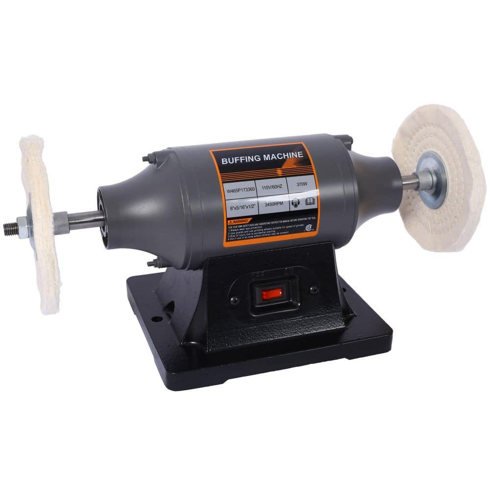 "Ami 6"" Electric Polisher Bench Buffer Grinder with 4PCs Buffing Wheels" price history on PriceWatchPro