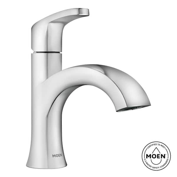 MOEN Karis Single Hole Single Handle Bathroom Faucet in Chrome