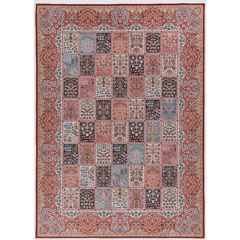 Echelon Andi Red/Ivory 3 ft. 3 in. x 5 ft. Accent Rug