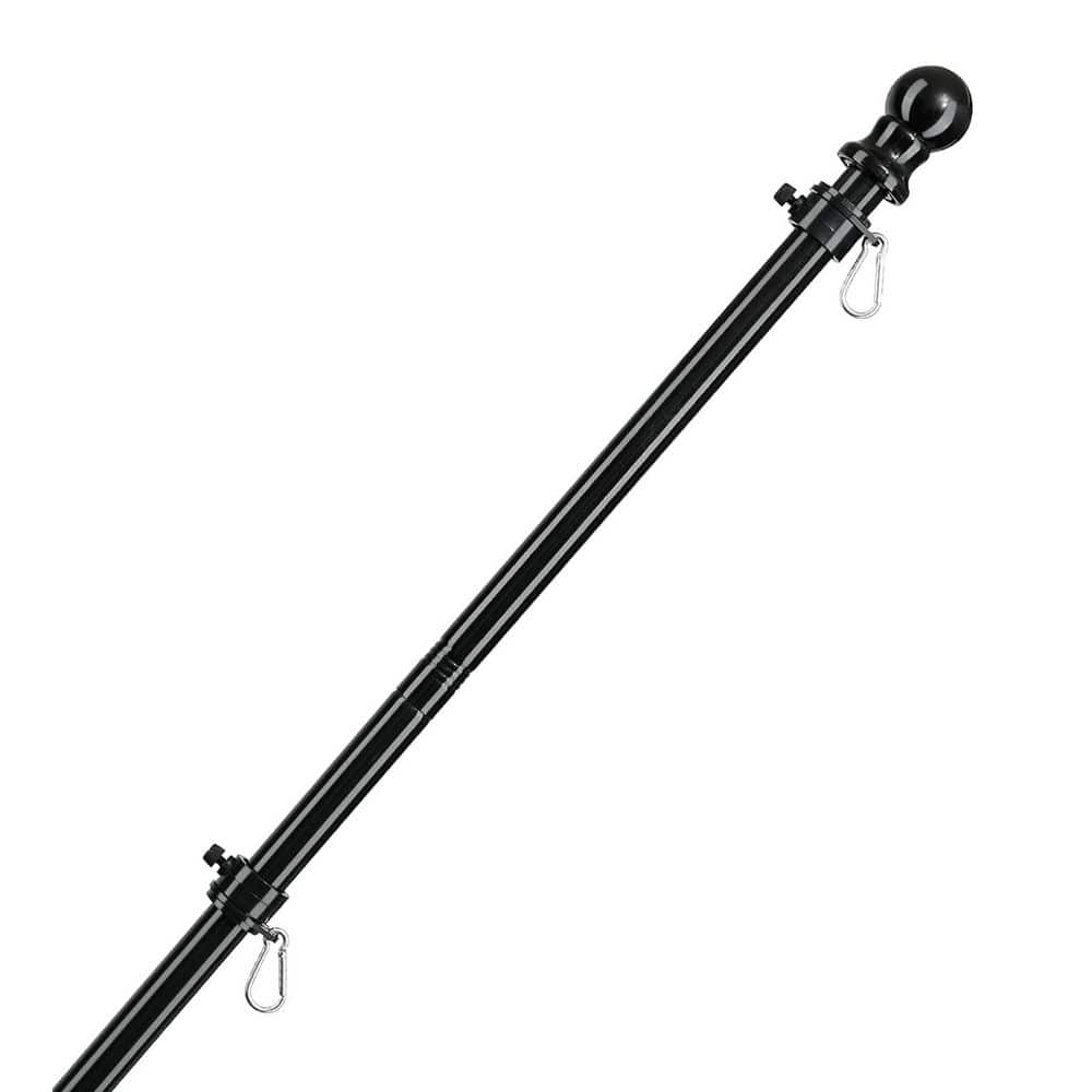 1 in. Adjustable Metal Flag Pole Outdoor Heavy Duty Tangle Free Spinning Flagpole for House Porch Fence price history on PriceWatchPro