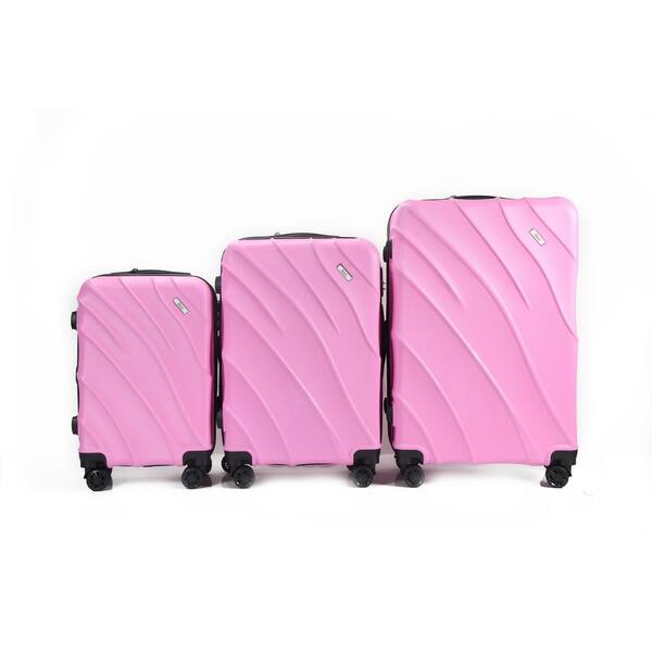 Kensie Hudson Softside Spinner Luggage in Pink