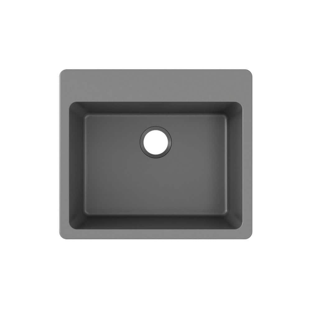 Graphite Stone Single Bowl Drop-in Kitchen Sink