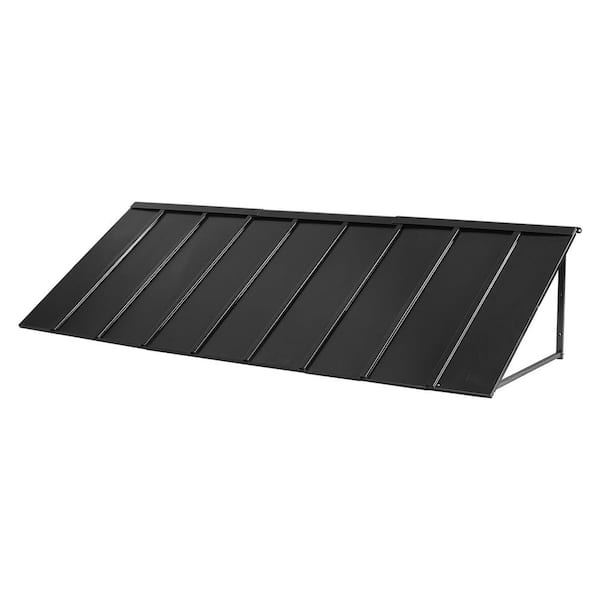 1 Piece 104 x 36 in., Stable Triangle Steel Frame for Sunlight Protection Suitable for Door Awning Canopy Set