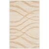 SAFAVIEH Adirondack Cream/Champagne Doormat 3 ft. x 4 ft. Striped Area Rug ADR125W-24