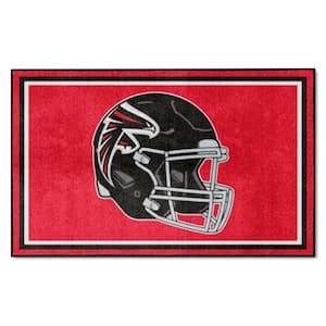 Atlanta Falcons Red 4 ft. x 6 ft. Plush Area Rug