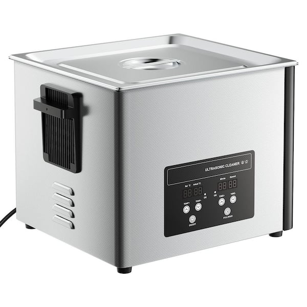 15L Ultrasonic Cleaner, 240W Stainless Steel 40kHz w/ Basket and Display for Parts, Carburetors, Instruments, Industrial