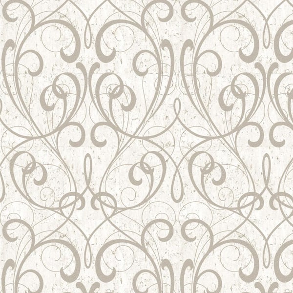 Graham & Brown Kyoto Cork Damask Cream / Pale Gold Wallpaper 103037