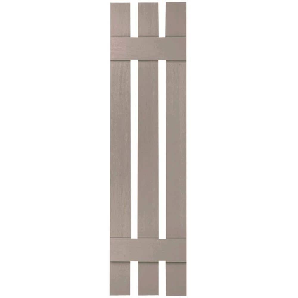 12 in. x 49 in. Lifetime Vinyl TailorMade Three Board Spaced Board and Batten Shutters Pair Clay price history on PriceWatchPro