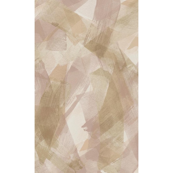 Walls Republic Blush Coral Bold Sweeping Brushstrokes Print Non Woven Non-Pasted Textured Wallpaper 57 Sq. Ft.
