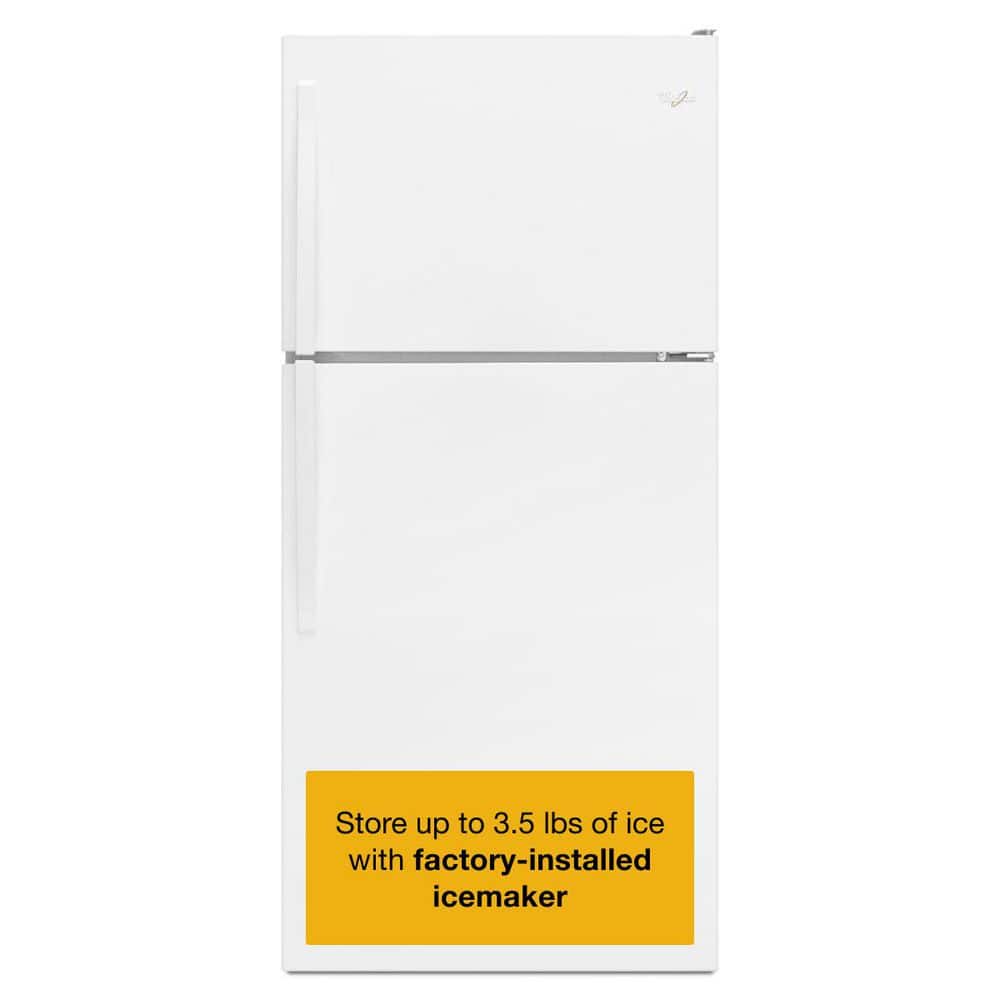 Whirlpool 18.2 cu. ft. Top Freezer Refrigerator in White