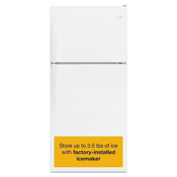 Whirlpool 18.2 cu. ft. Top Freezer Refrigerator in White