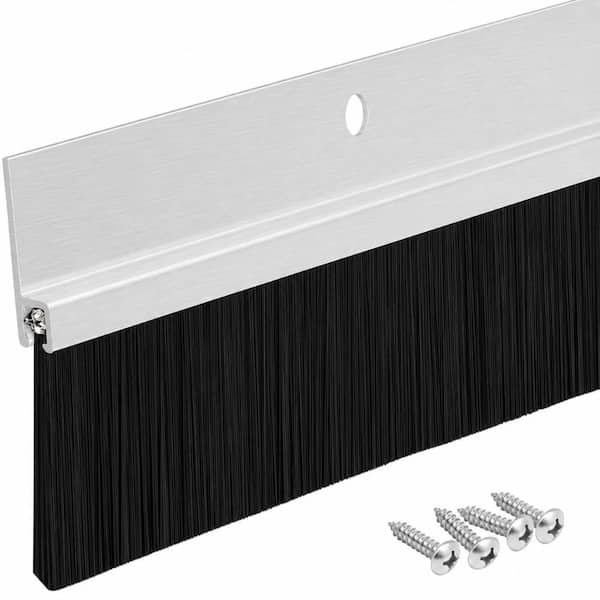 48 Inch Aluminum Door Sweep, Interior & Exterior Door Seal, Fits Gaps up to 1-1/2"