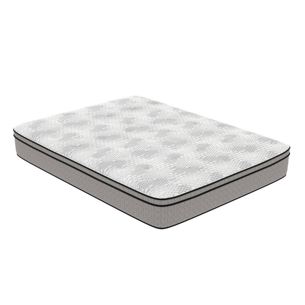 Queen 12-Inch White Hybrid Gel Memory Foam Mattress