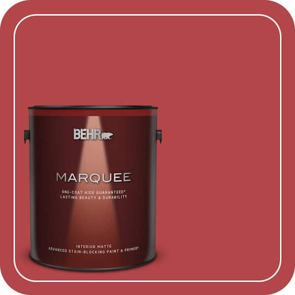BEHR MARQUEE 1 gal. Home Decorators Collection #HDC-SM14-10 Intrigue Red Matte Interior Paint & Primer