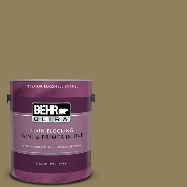 BEHR ULTRA 1 gal. #UL190-21 Gingko Tree Eggshell Enamel Interior Paint and Primer in One