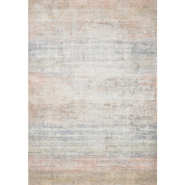 LOLOI II Lucia Mist 2 ft. x 3 ft. Transitional Polypropylene/Polyester Pile Area Rug