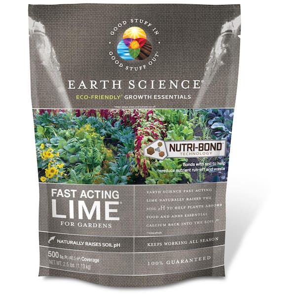 EARTH SCIENCE 2.5 lbs. 500 sq. ft. Fast Acting Lime Soil Amendment with Nutri-Bond