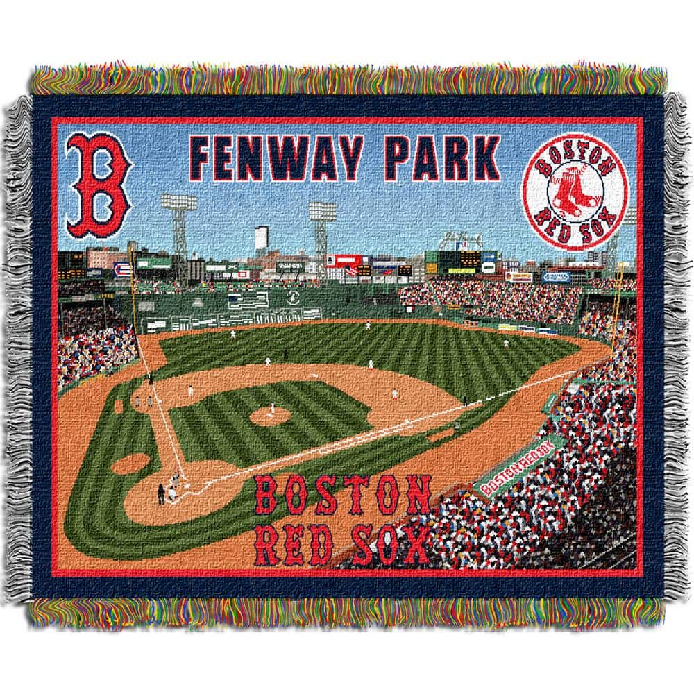 Fenway Park Boston Red Sox Woven Throw Blanket